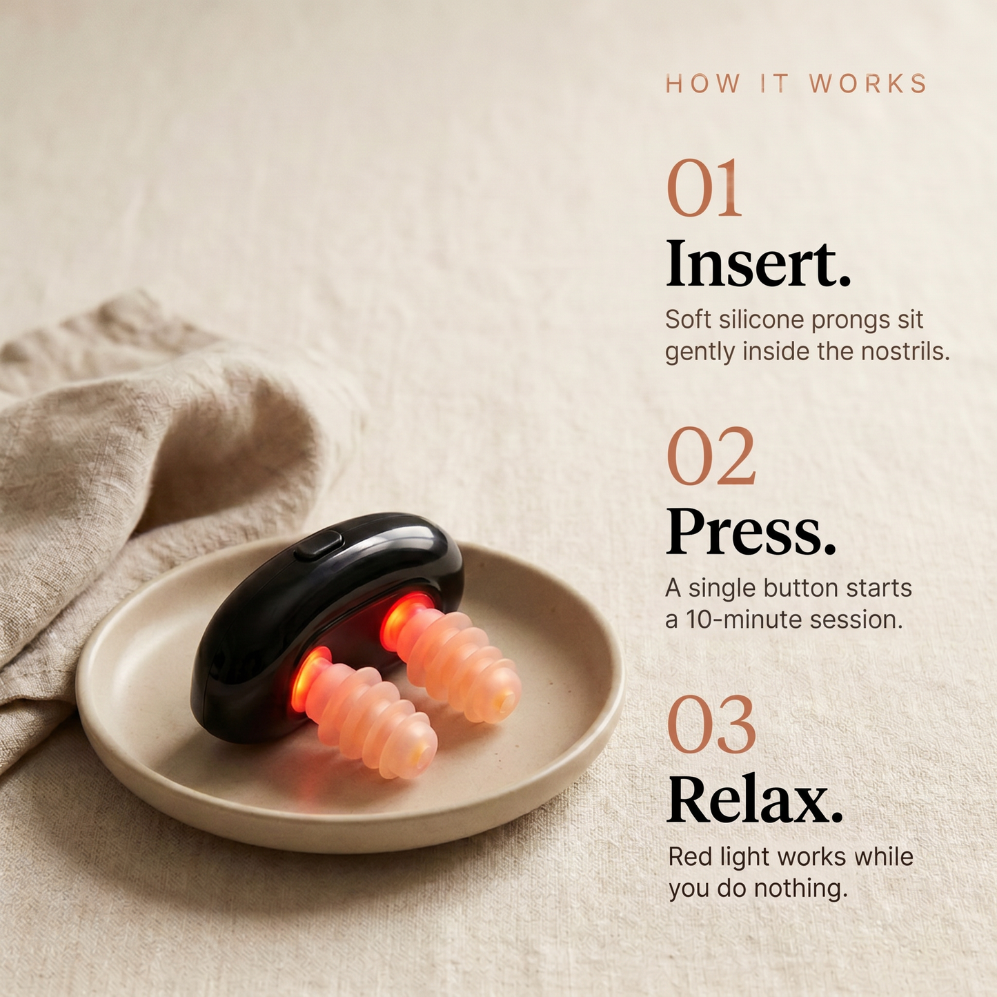 BrightBreathe® Nasal Light — Daily Wellness Device