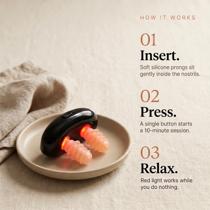 BrightBreathe® Nasal Light — Daily Wellness Device